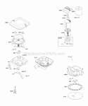 Air Cleaner Diagram and Parts List for 295447-0142-E1  Briggs and Stratton Engine